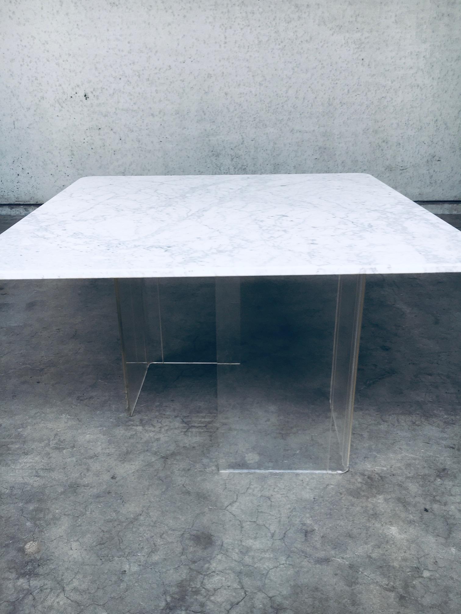 Minimalist Design Marble Floating Dining Table, Italy 1970's For Sale 5