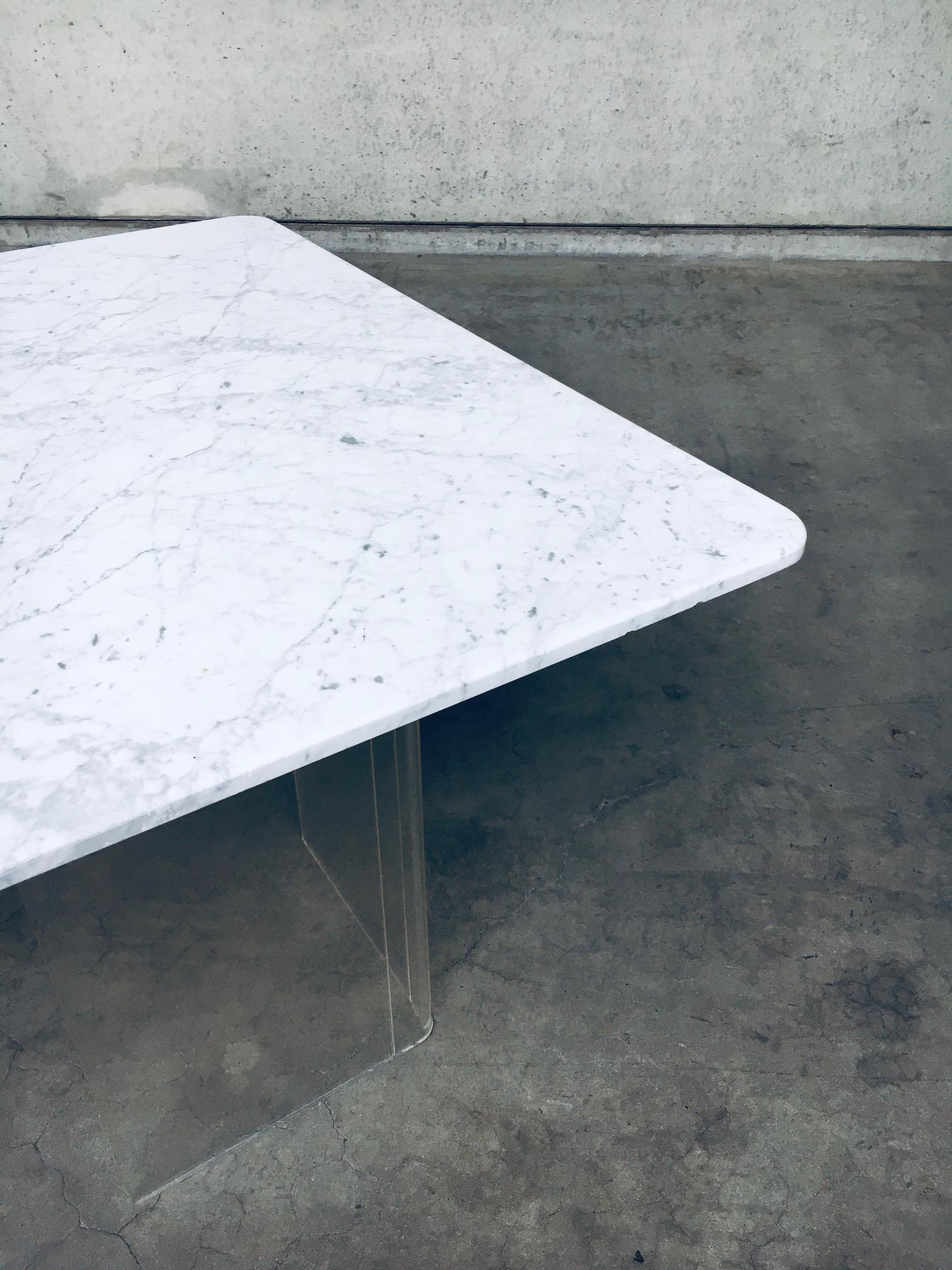 Minimalist Design Marble Floating Dining Table, Italy 1970's For Sale 6