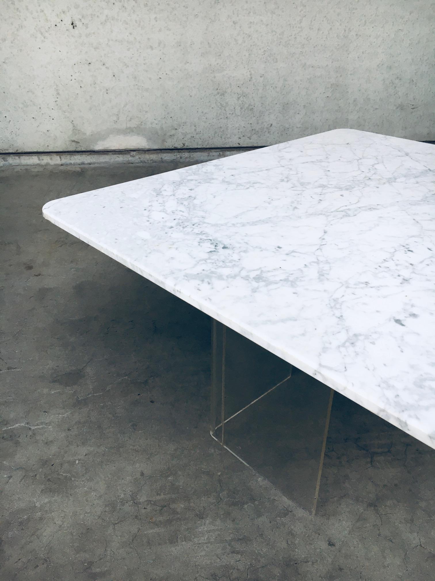 Minimalist Design Marble Floating Dining Table, Italy 1970's For Sale 7