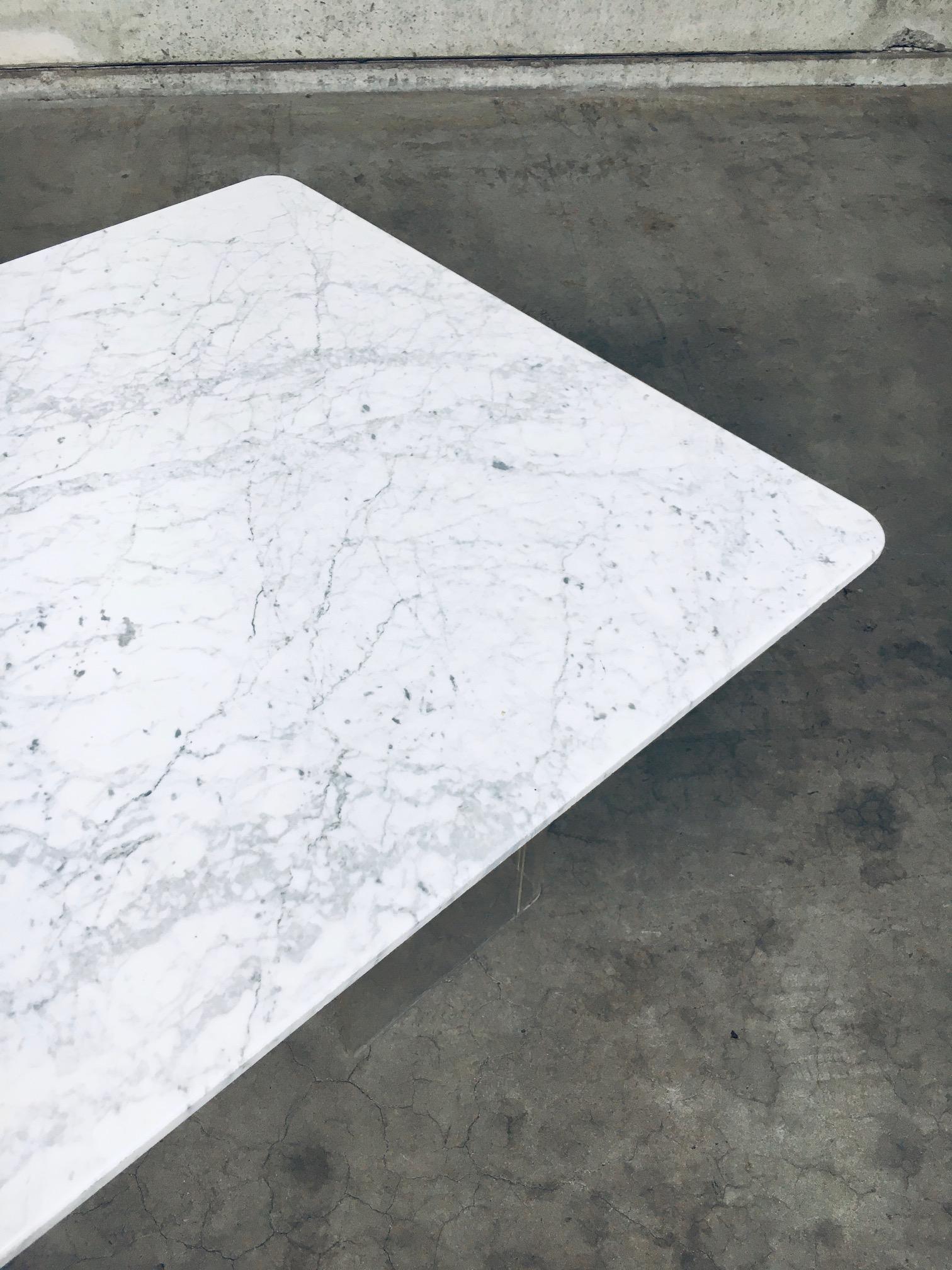 Minimalist Design Marble Floating Dining Table, Italy 1970's For Sale 9