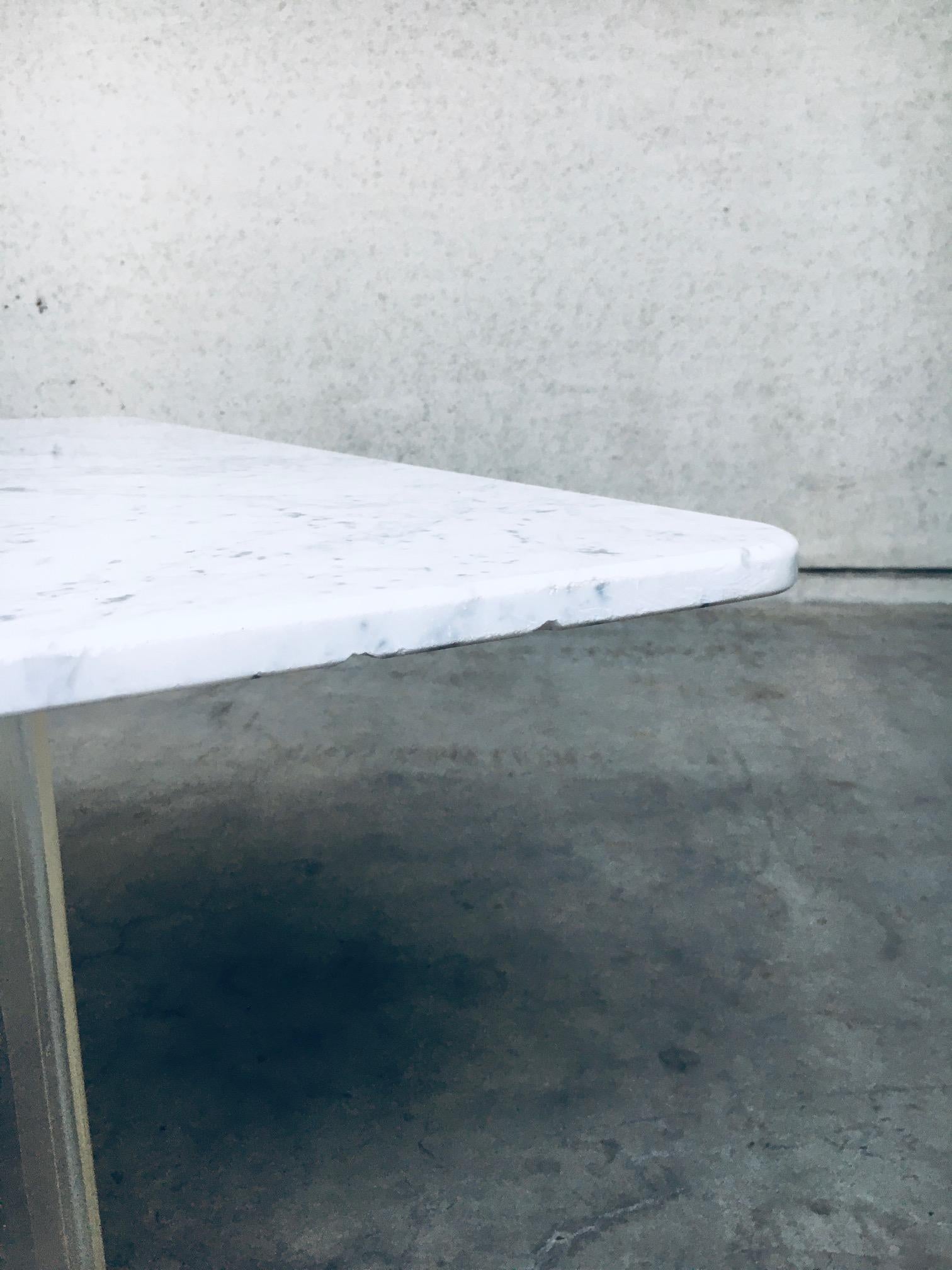 Minimalist Design Marble Floating Dining Table, Italy 1970's For Sale 10