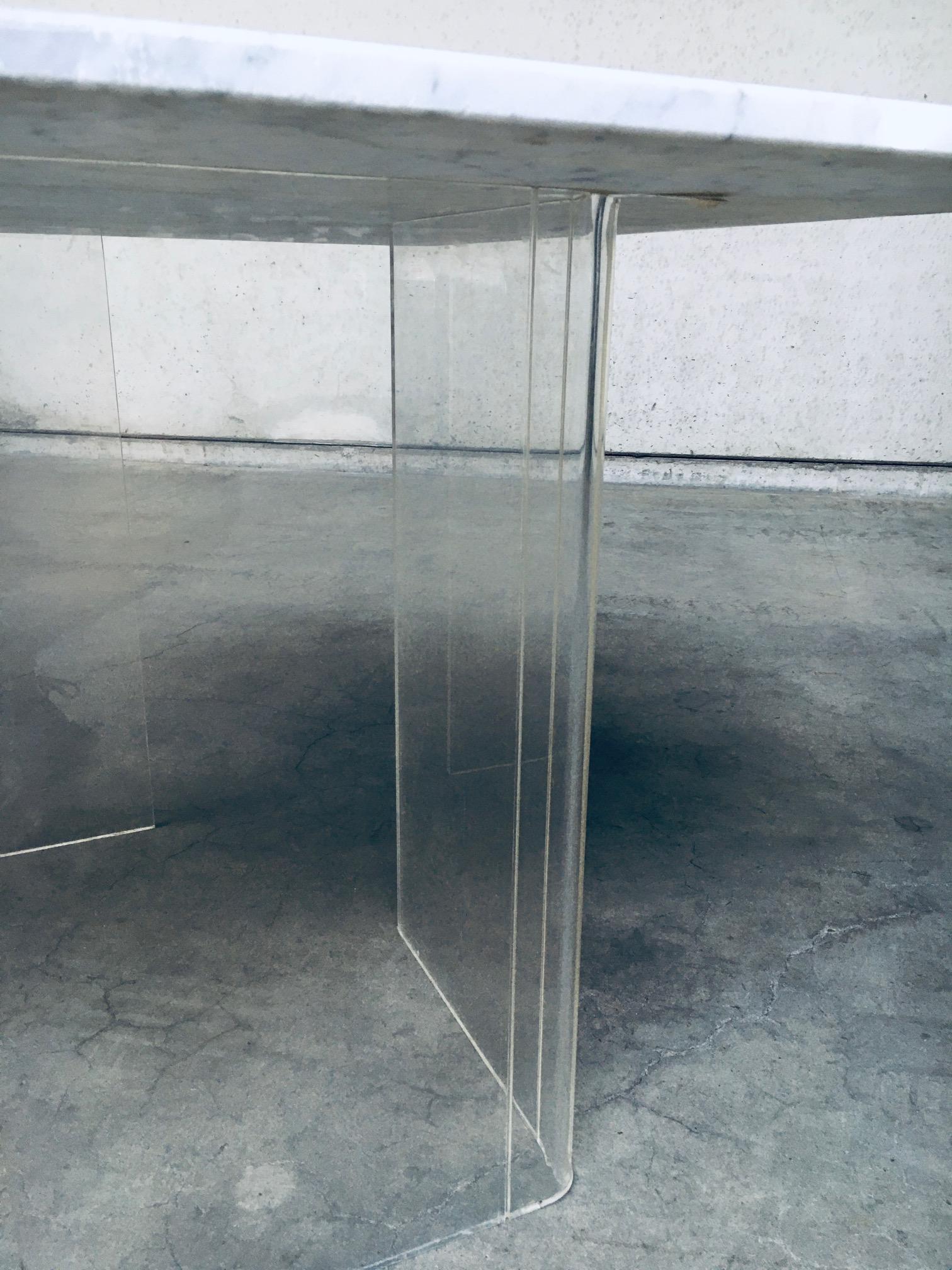 Minimalist Design Marble Floating Dining Table, Italy 1970's For Sale 11