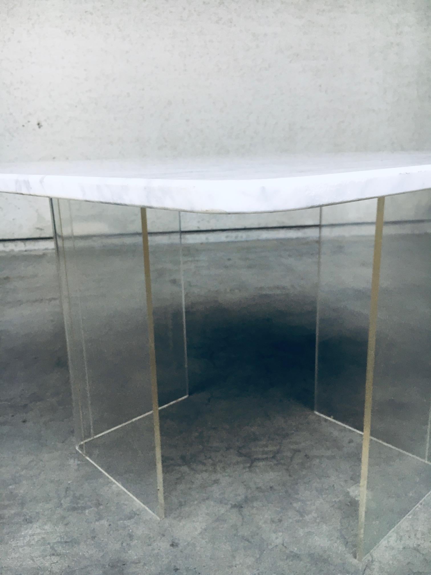 Minimalist Design Marble Floating Dining Table, Italy 1970's For Sale 12