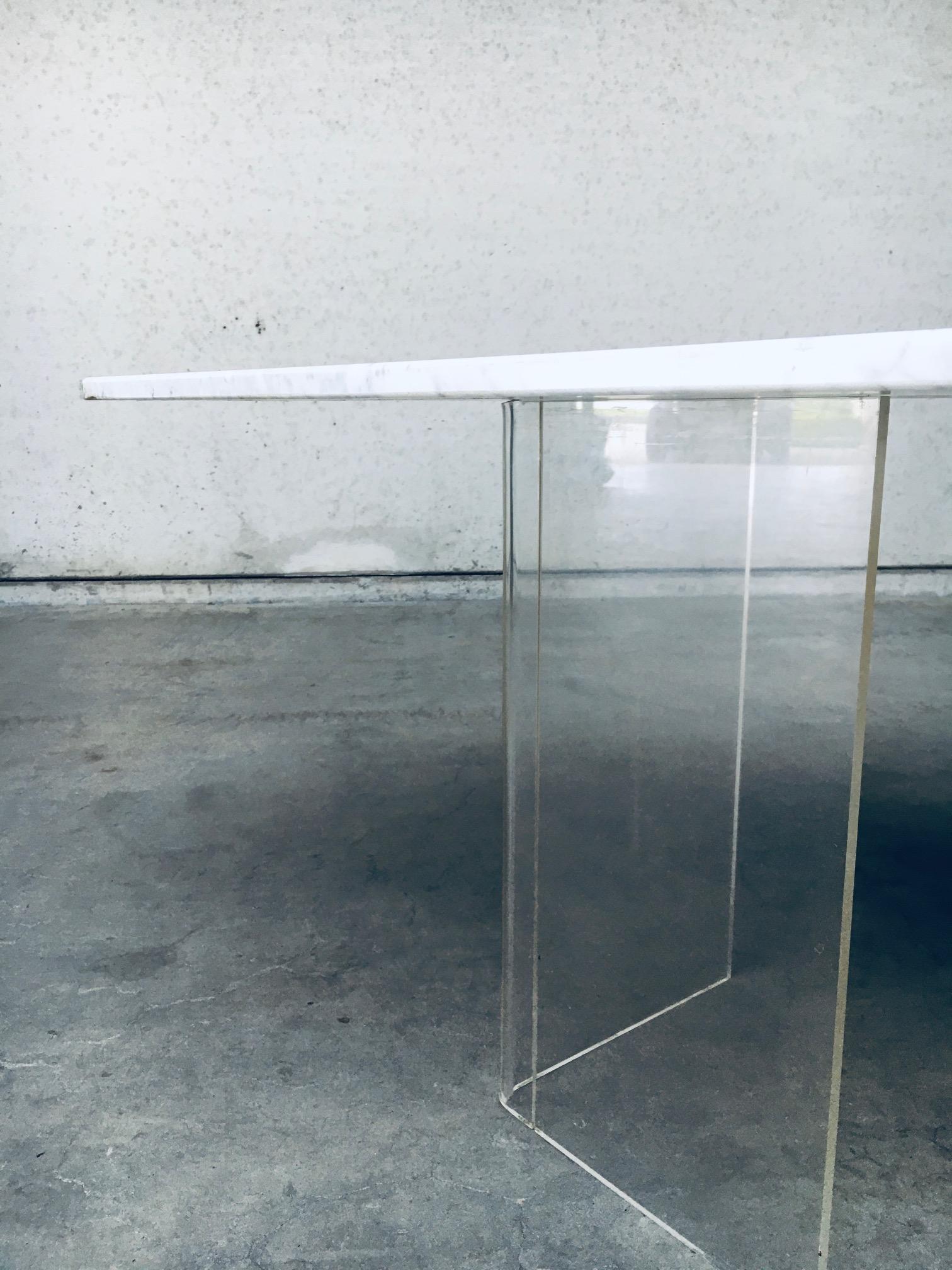 Minimalist Design Marble Floating Dining Table, Italy 1970's For Sale 13