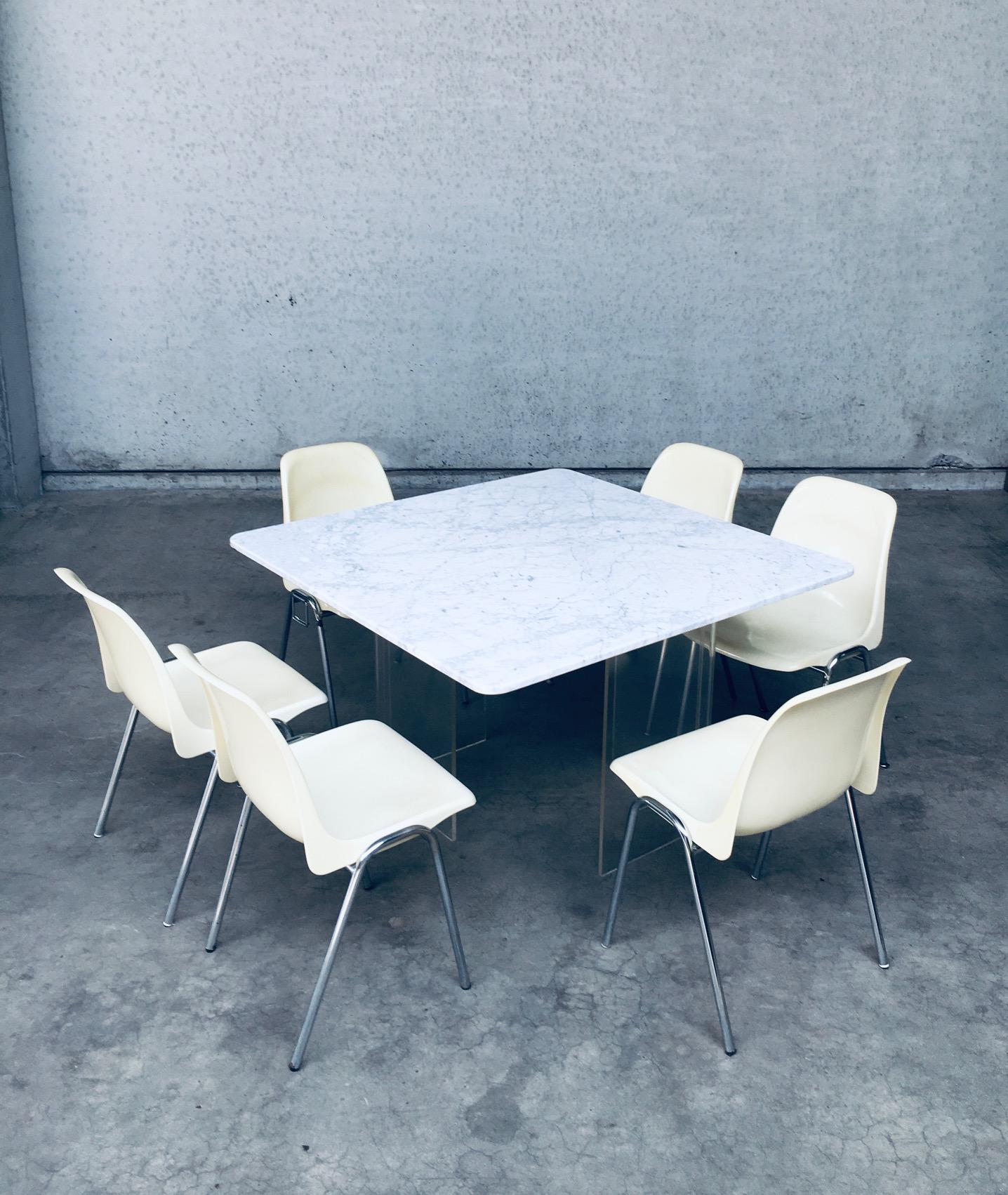 Minimalist Design Marble Floating Dining Table, Italy 1970's For Sale 1