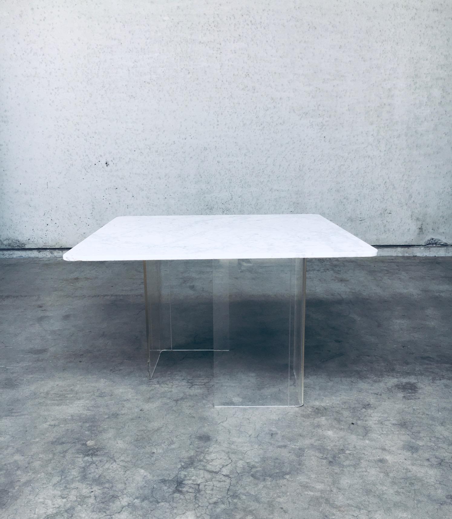 Minimalist Design Marble Floating Dining Table, Italy 1970's For Sale 2