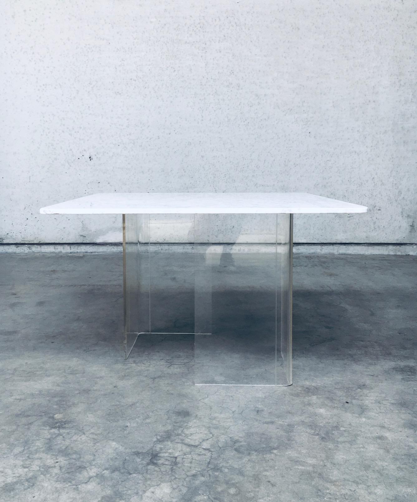 Minimalist Design Marble Floating Dining Table, Italy 1970's For Sale 3