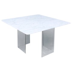 Minimalist Design Marble Floating Dining Table, Italy 1970's