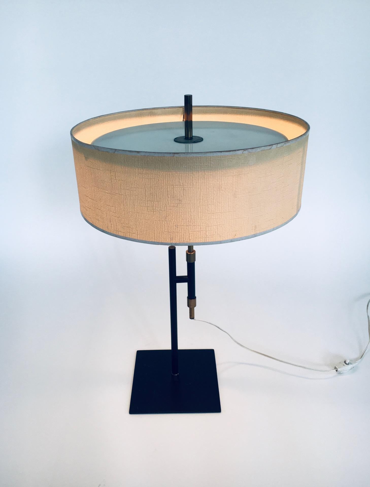 Minimalist Design Table lamp in the style of Kaiser Idell, Germany 1950's In Good Condition For Sale In Oud-Turnhout, VAN