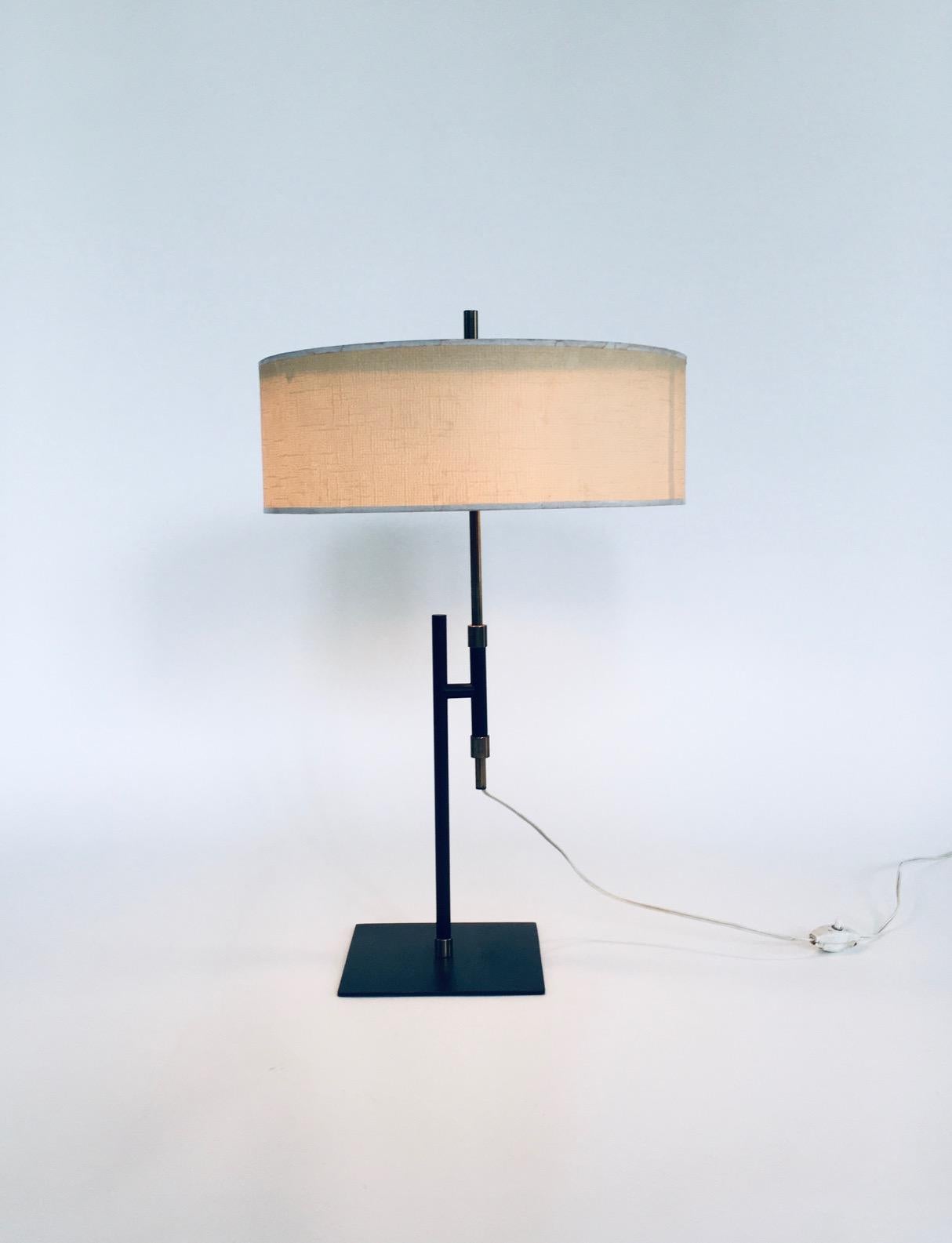 Metal Minimalist Design Table lamp in the style of Kaiser Idell, Germany 1950's For Sale