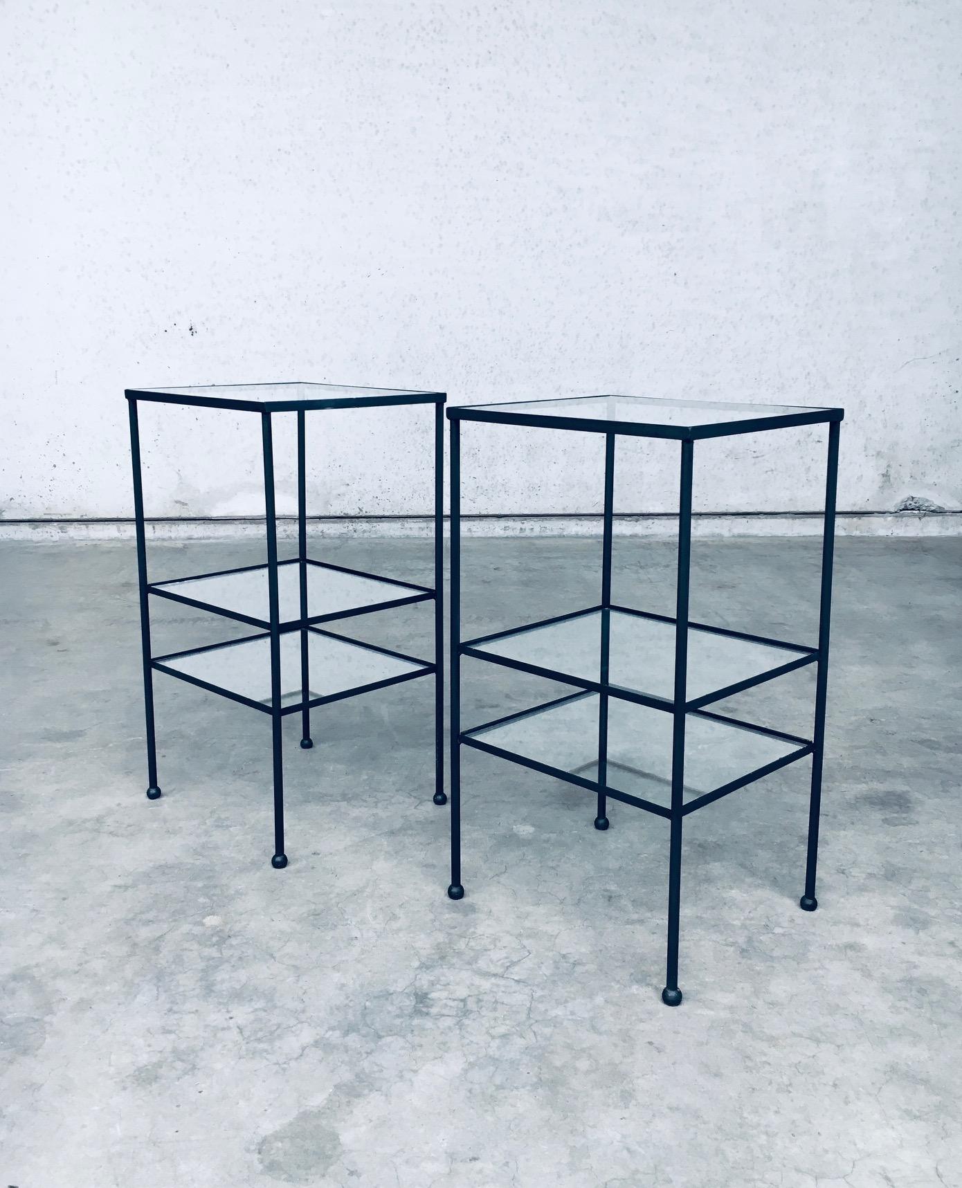 Juego de Mesa Auxiliar Alta de Tres Piezas de Diseño Minimalista, Bélgica Años 60 en venta 14