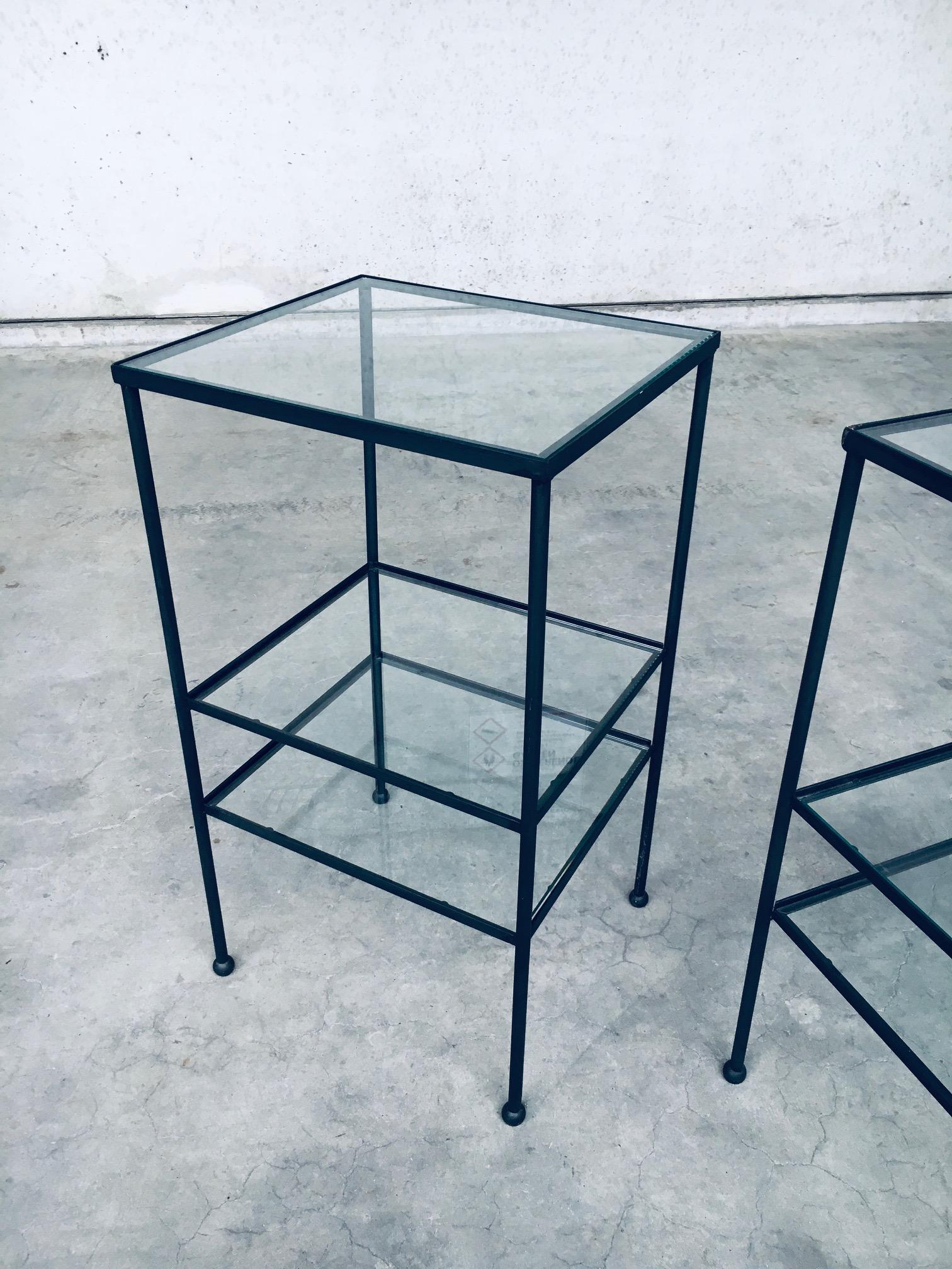 Juego de Mesa Auxiliar Alta de Tres Piezas de Diseño Minimalista, Bélgica Años 60 en venta 3