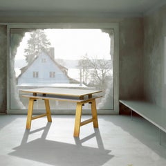 Minimalist desk, Italian-made in the 1980s