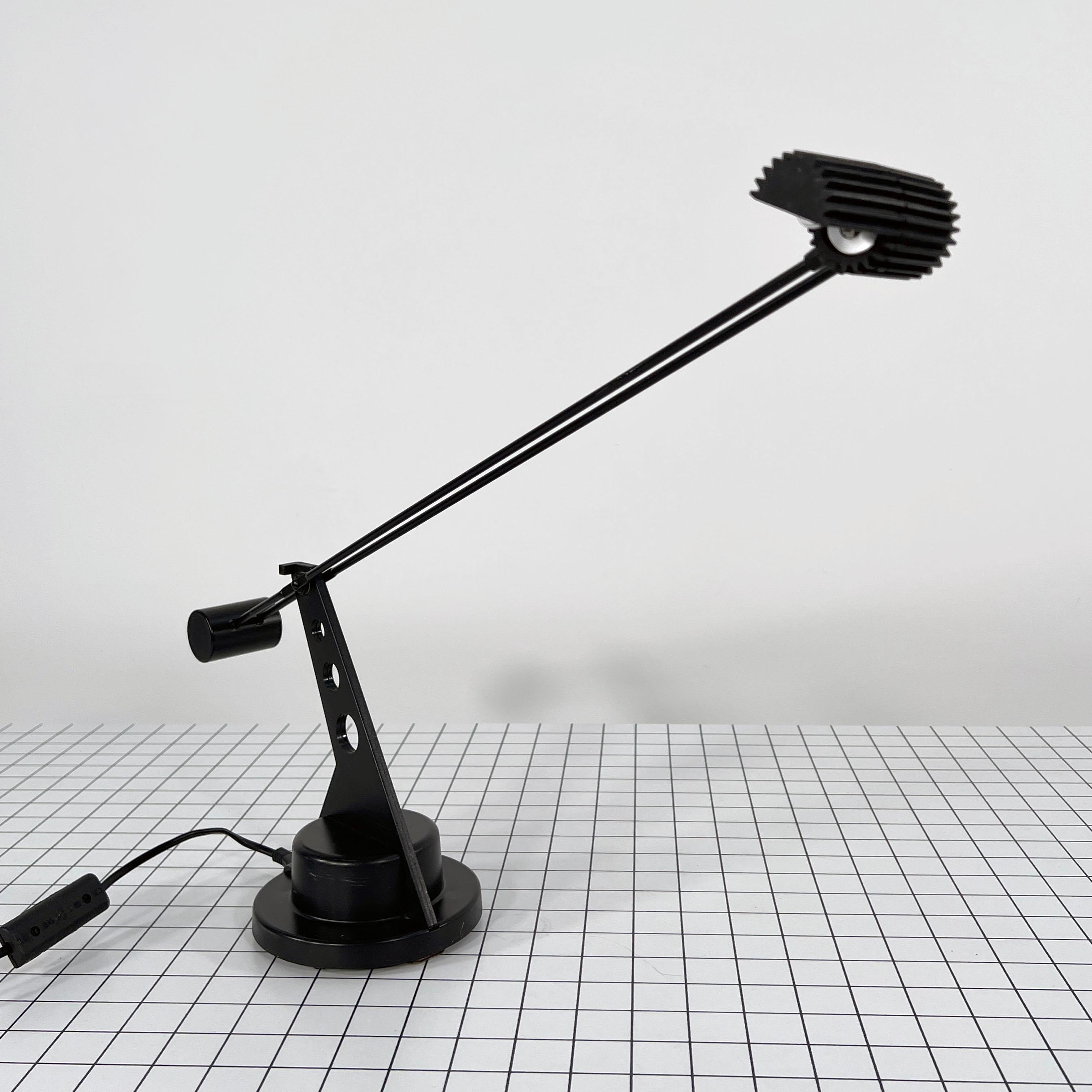 Producer - Luxo
Design Period - Eighties 
Measurements - Width 15 cm x Depth 62 cm x Height 40 cm 
Materials - Plastic, Metal
Color - Black
Condition - Good 
Comments - Light wear consistent with age and use.
  