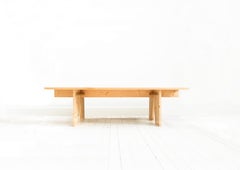 Minimalist Dining Table Designed by Leo Bachmann, Handcrafted in London UK