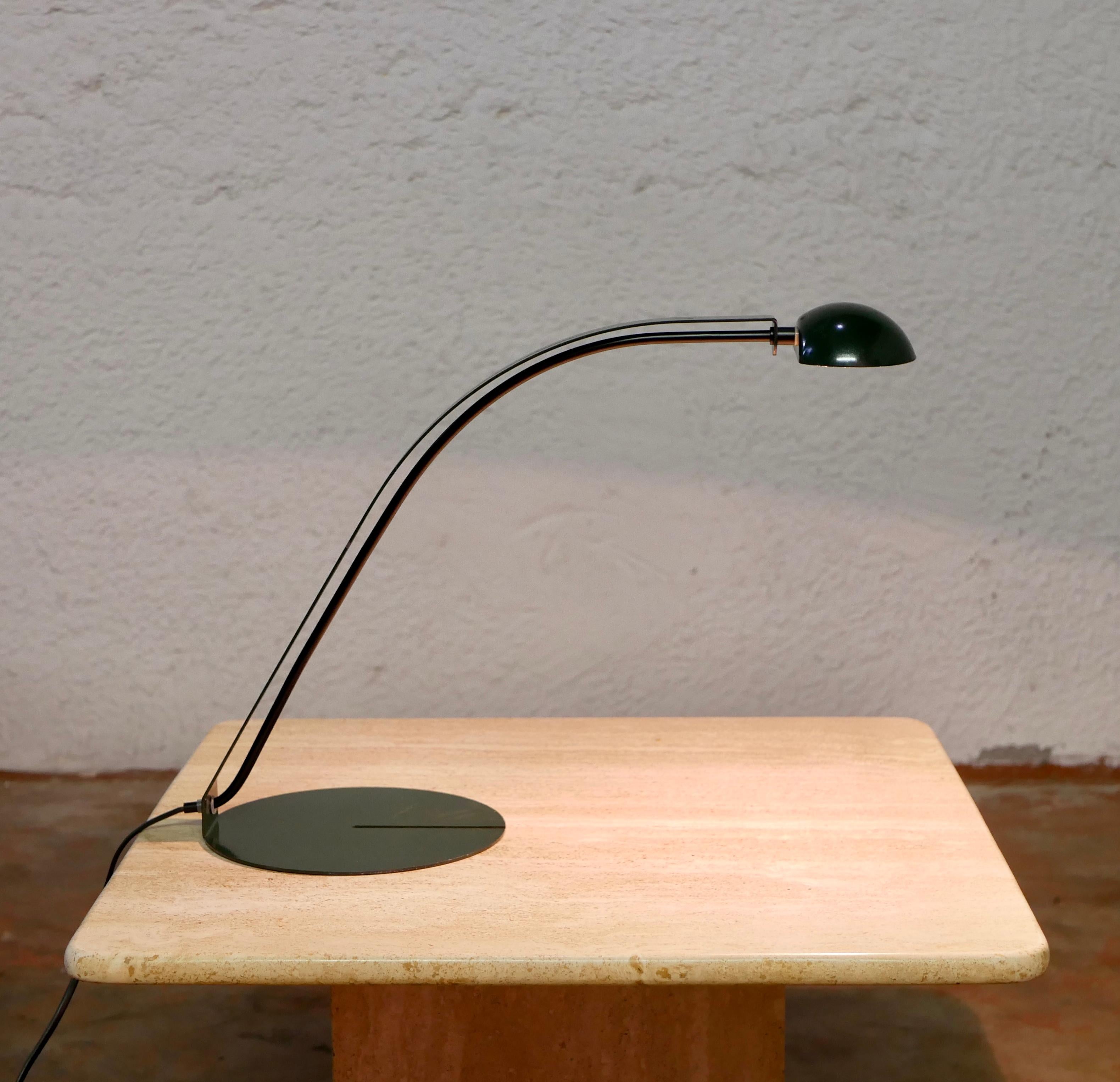 Minimalist Dutch Green Desk Lamp by Herda, 1980s 6