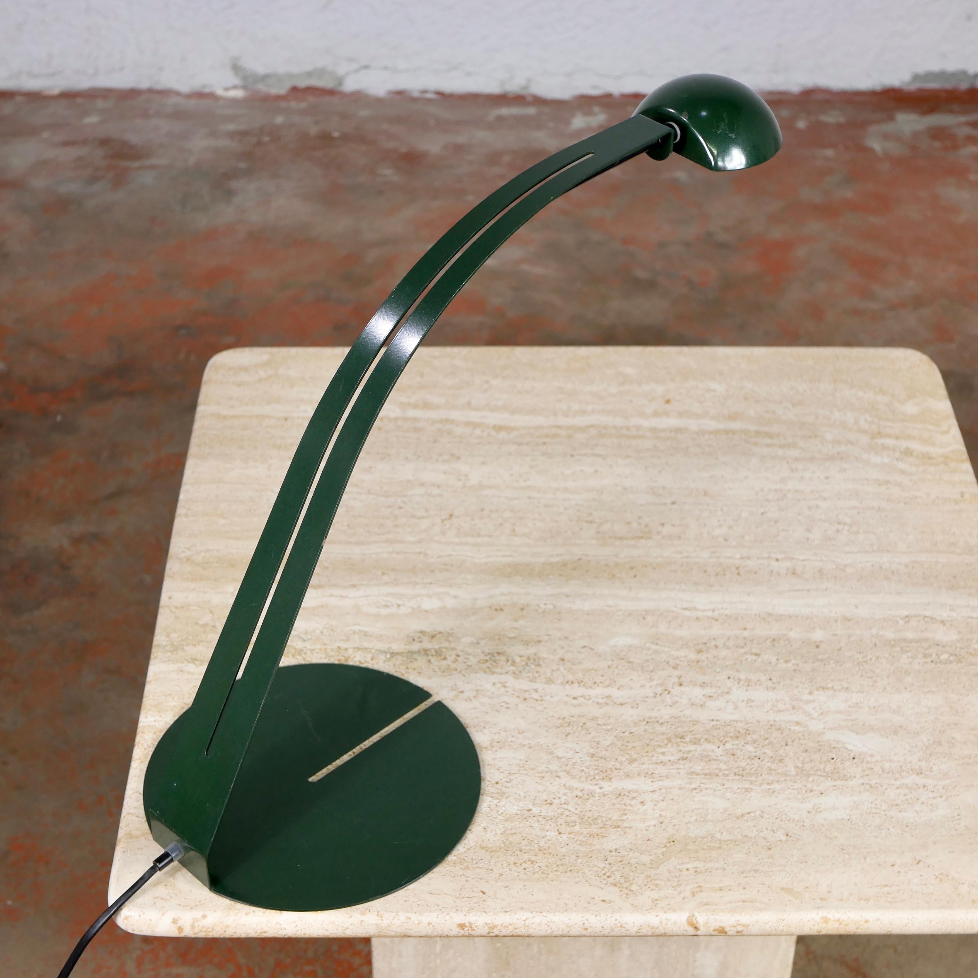 Late 20th Century Minimalist Dutch Green Desk Lamp by Herda, 1980s