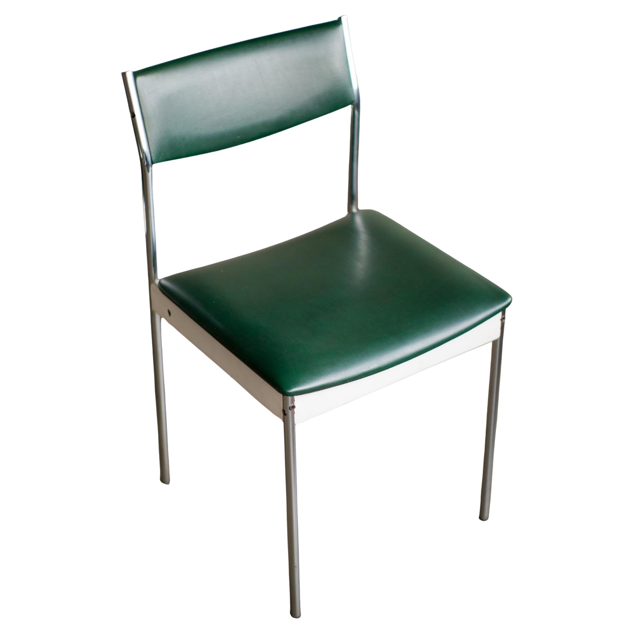 Ensemble minimaliste de quatre chaises de salle à manger hollandaises du milieu du siècle, c. 1960