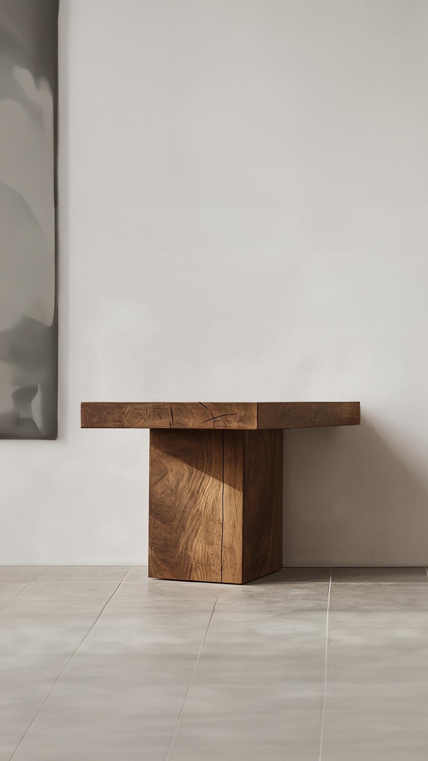 Contemporary Minimalist Elefante Console 13, NONO Signature Oak, Balanced Structure For Sale