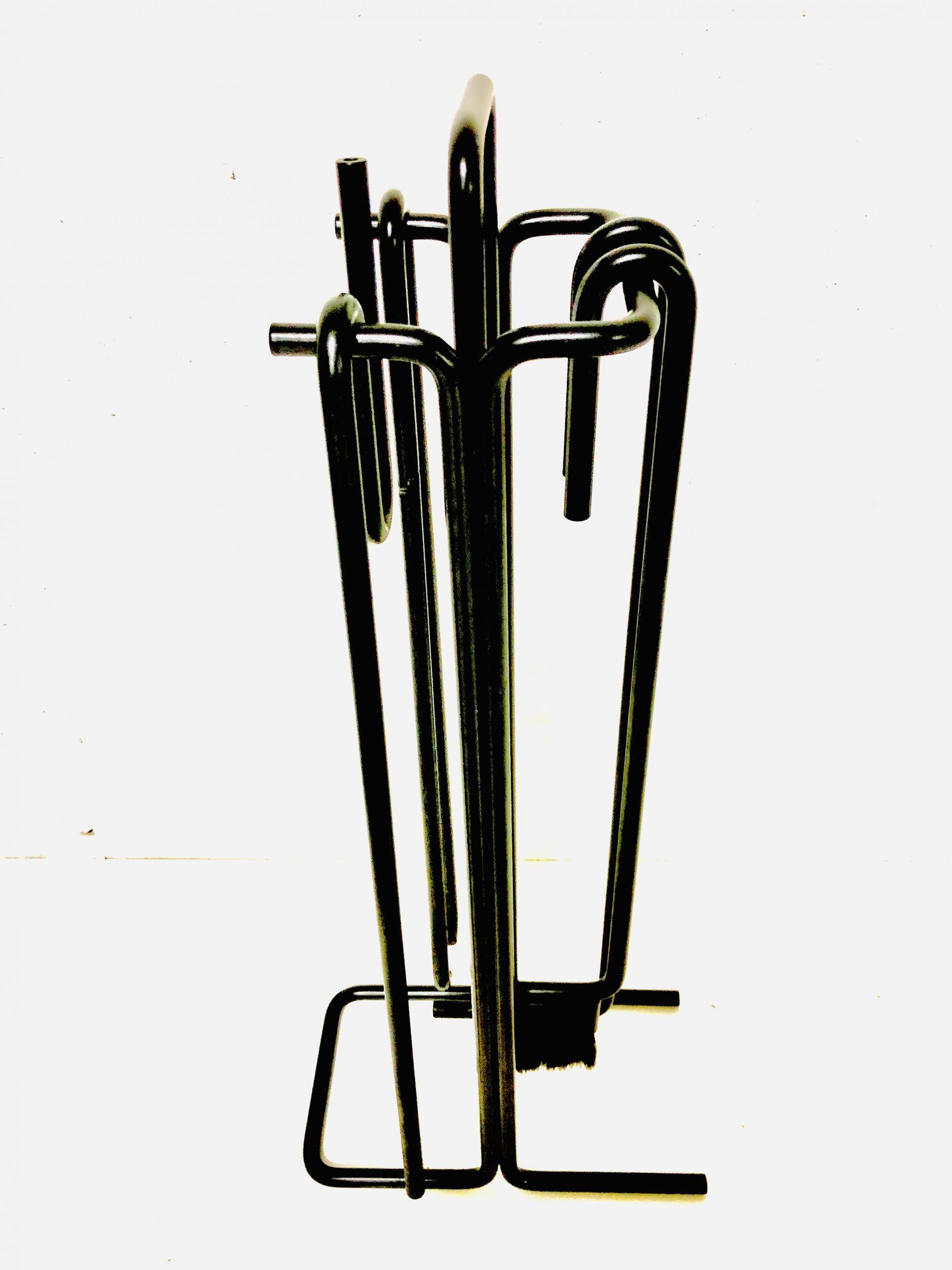 Metalwork Minimalist Fire Tool Set by Ann Maes for Mace-Line Holland, 1977