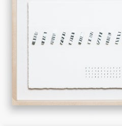 Minimalistische gerahmte keramische Contemporary-Wandarbeit, Bae Sejin