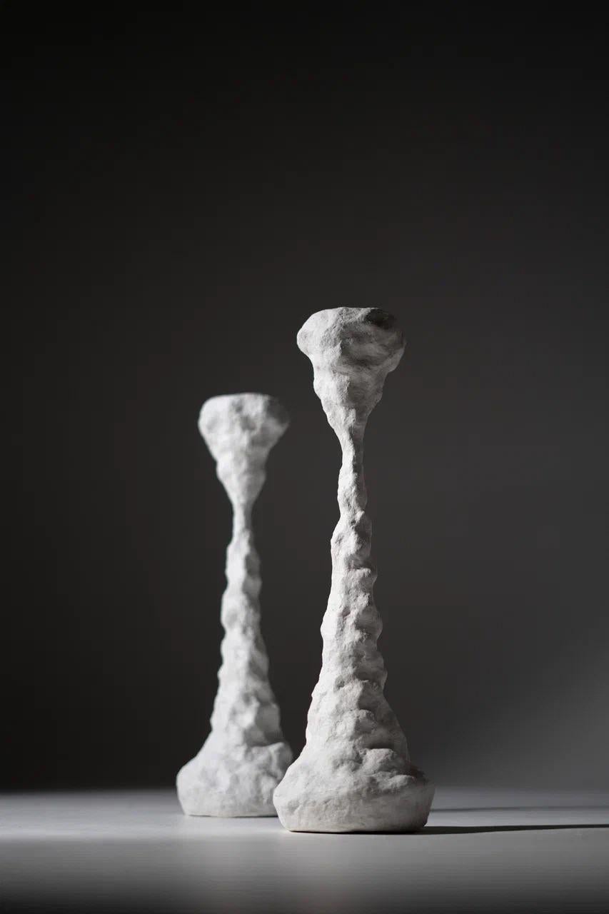 German Minimalist Functional Design Candelabrum White Dreams by Natalie Katwal For Sale