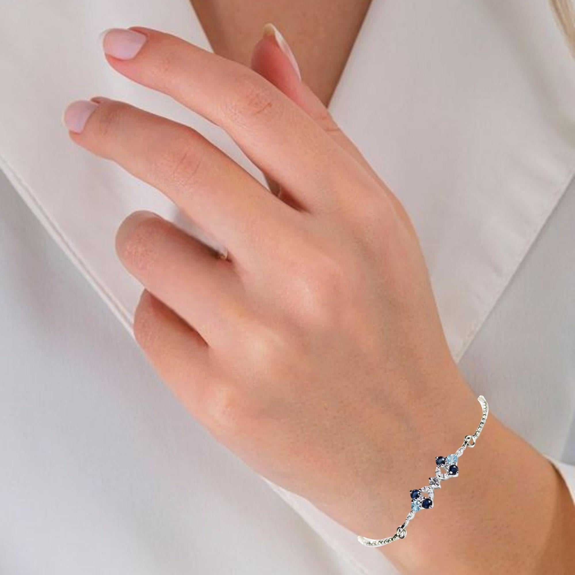 Bracciale minimalista con pietre preziose In condizioni Nuovo in vendita a Vadgam, GJ