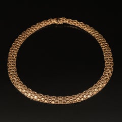 Minimalist Gold Link Necklace, 18K Gold Bridal Necklace, Minimalist