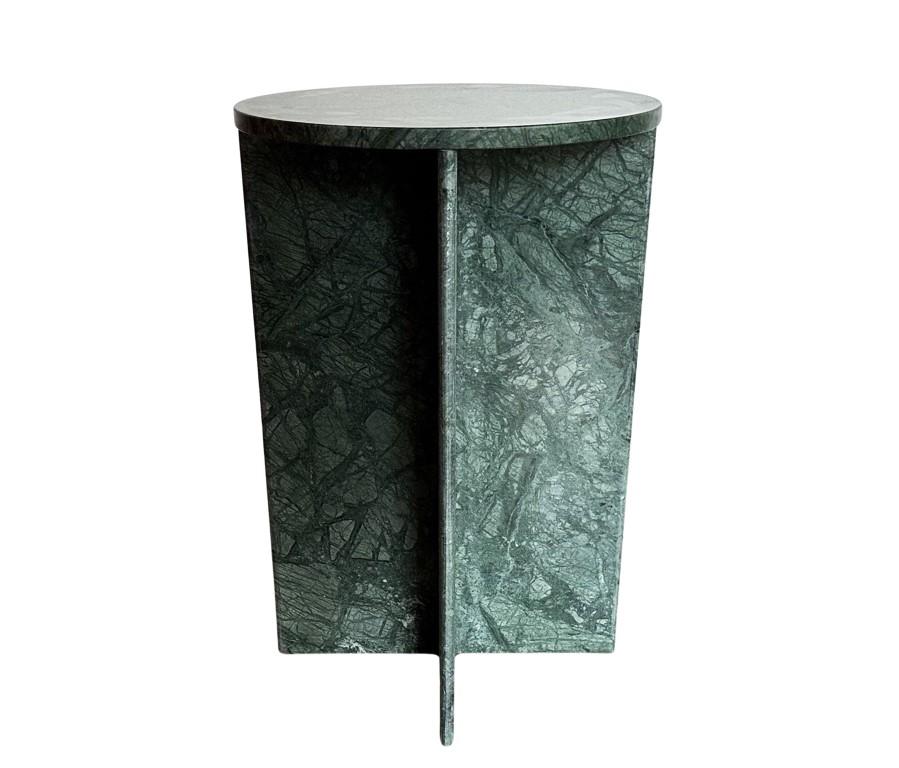 Moderne Table à boissons minimaliste en marbre vert, Italie en vente