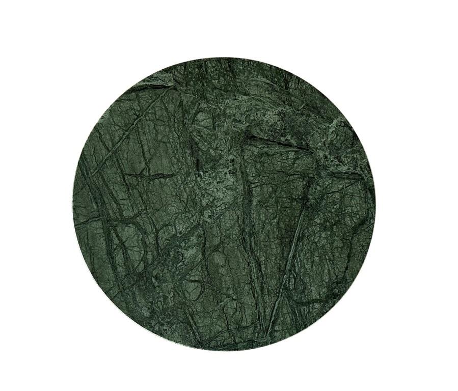 Marbre Table à boissons minimaliste en marbre vert, Italie en vente