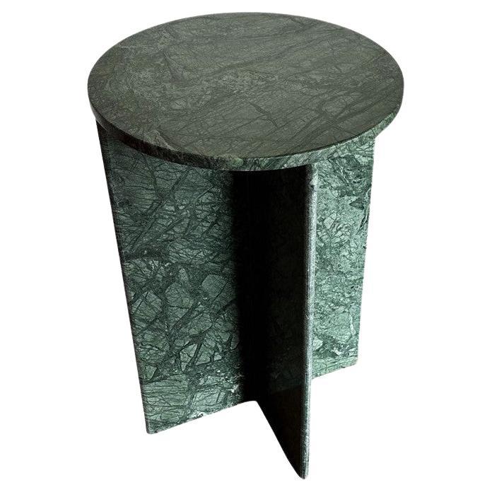 Table à boissons minimaliste en marbre vert, Italie