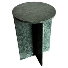 Mesa de bebidas minimalista de mármol verde, Italia