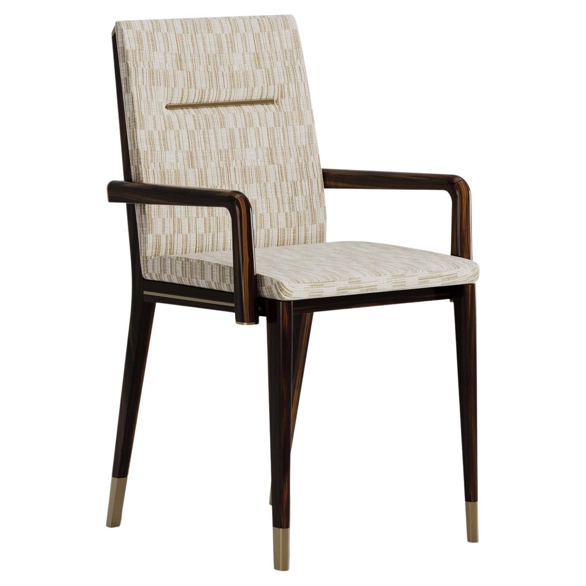 Sedia minimalista Halston in Wood Wood nero