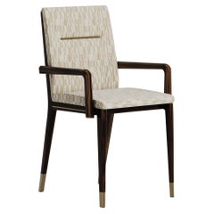 Minimalist Halston Chair in Black Louro Wood