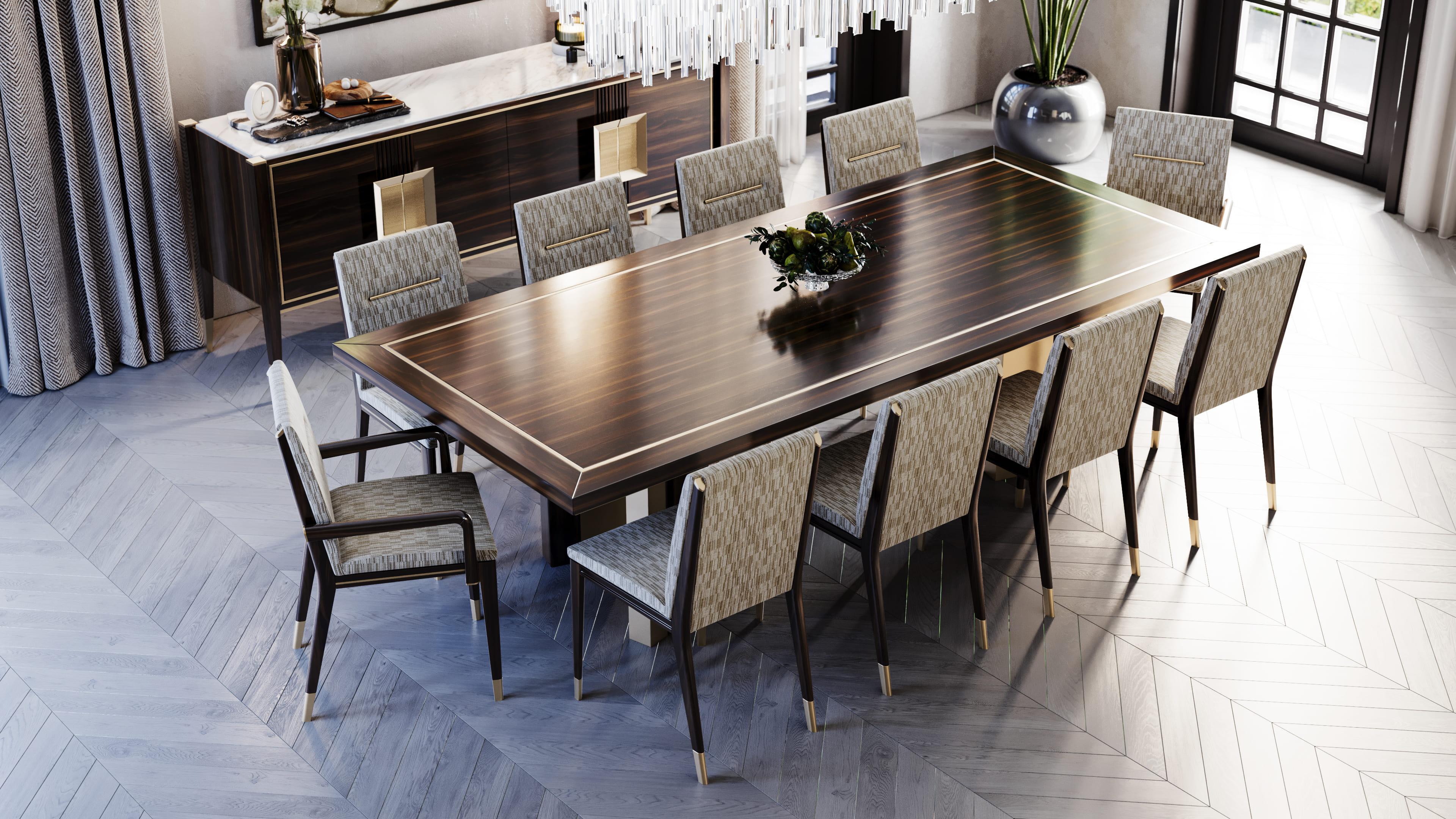 Silla Minimalista Halston de Madera de Louro Negra - Versión Sin Brazos Moderno de mediados de siglo en venta