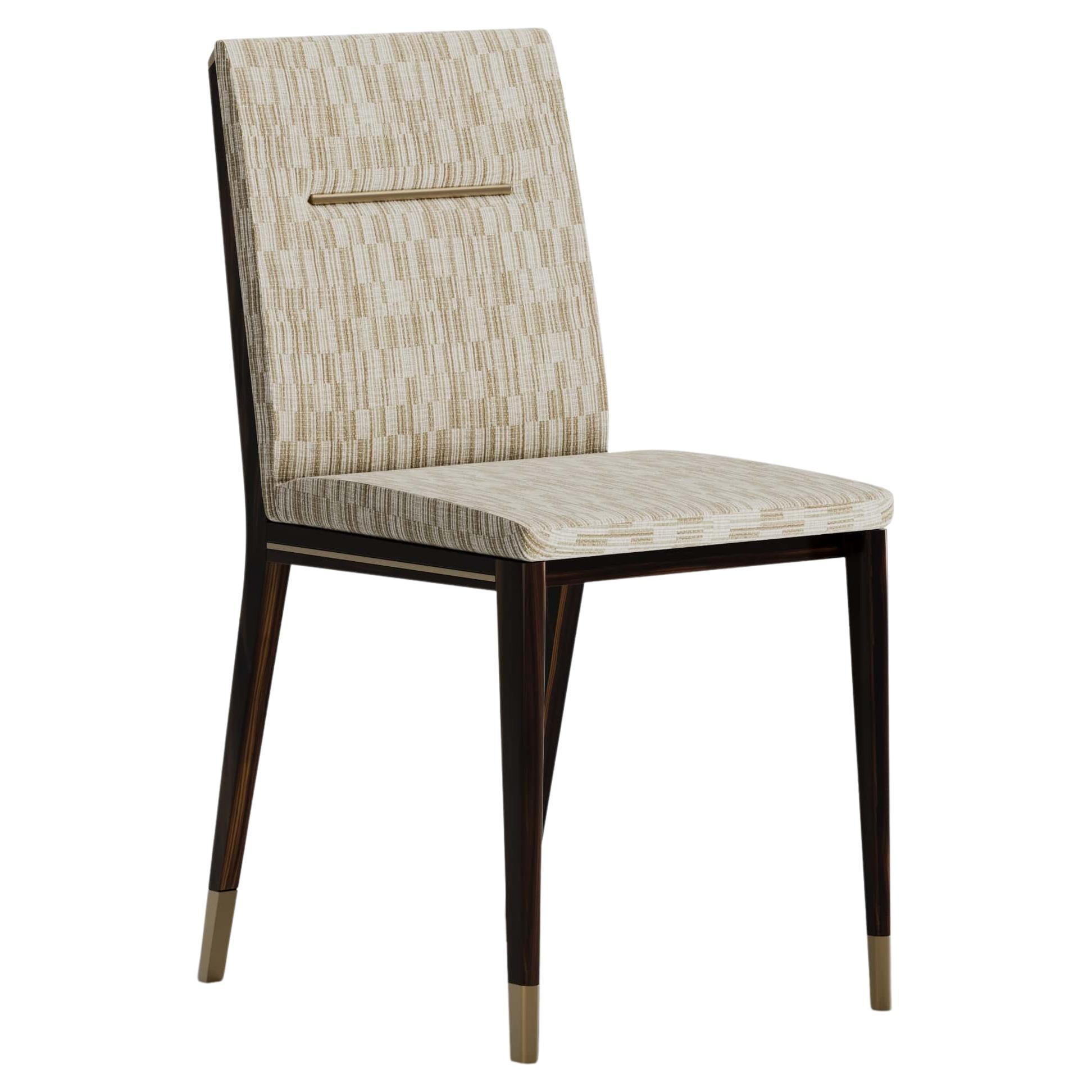 Silla Minimalista Halston de Madera de Louro Negra - Versión Sin Brazos en venta