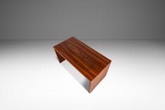 Banc de studio/galerie minimaliste en noyer, fait à la main/ sur mesure, États-Unis, années 1980