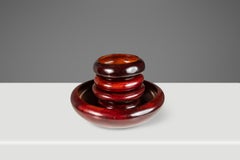 Saladiers minimalistes tournés à la main en cerisier massif, États-Unis, vers les années 1960