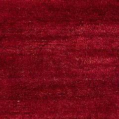 Minimalist Handmade Tulu Rug with Border. Red Color Handknotted Carpet. All Wool