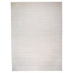 Minimalist Horizontal Stripes with Subtle Texture Wool Blend Rug 14'4''x19'5''