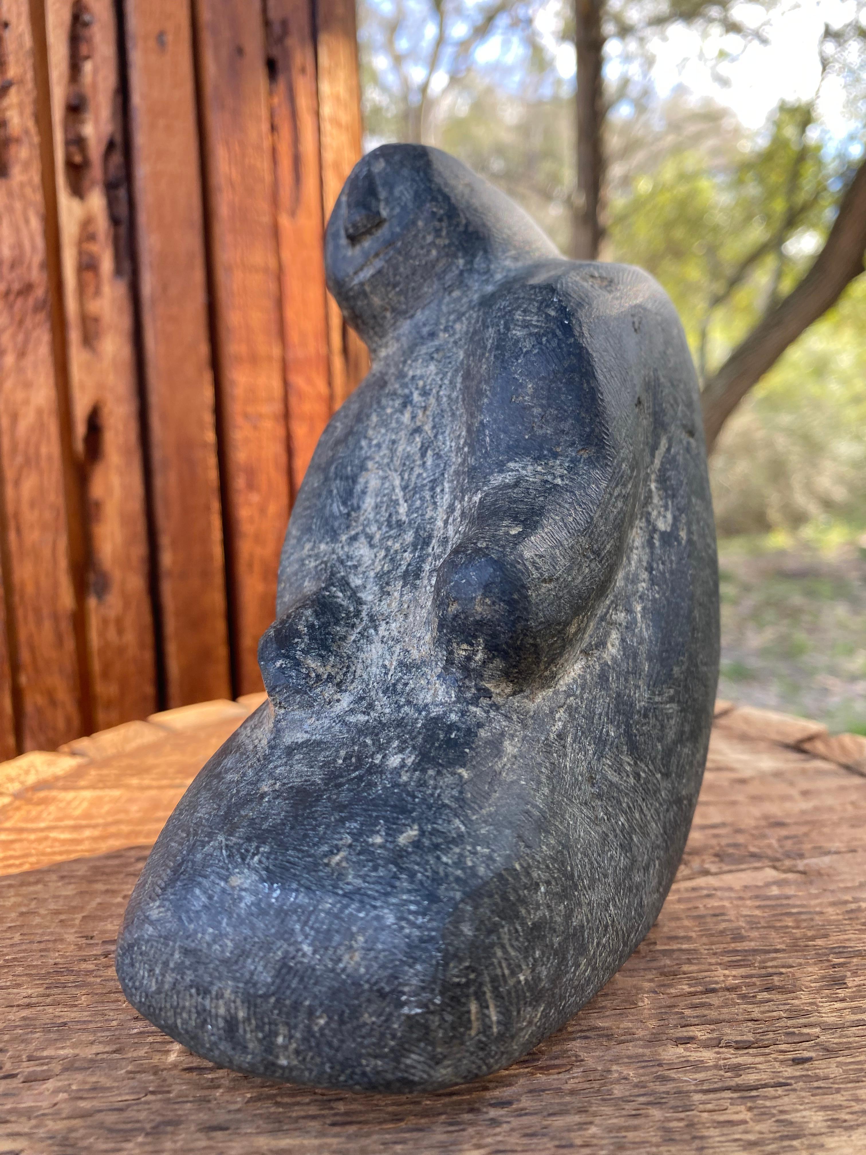 Minimalist Inuit Sculpture Attributed to Marc Aliskaswa For Sale 2