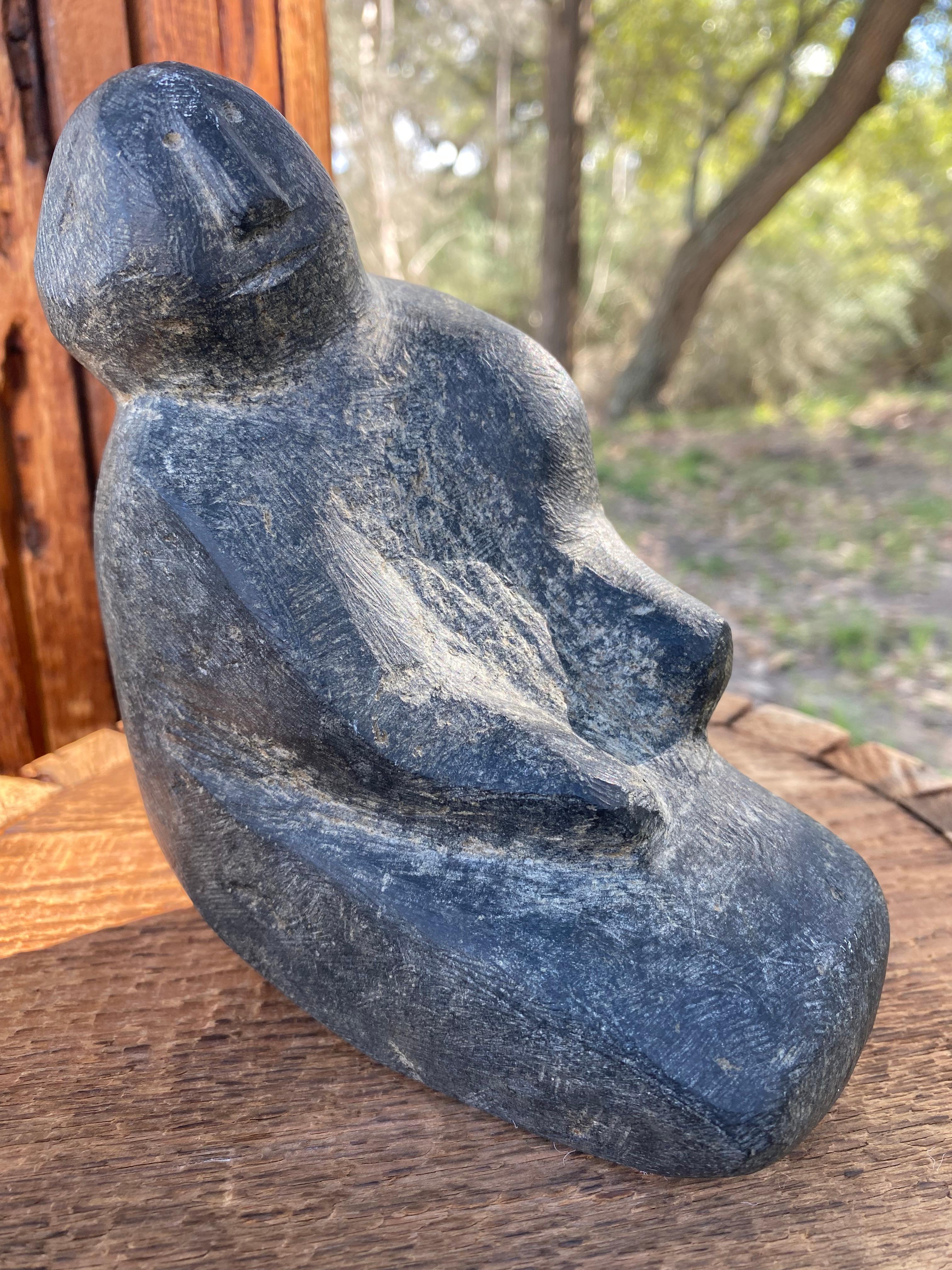 Minimalist Inuit Sculpture Attributed to Marc Aliskaswa For Sale 5