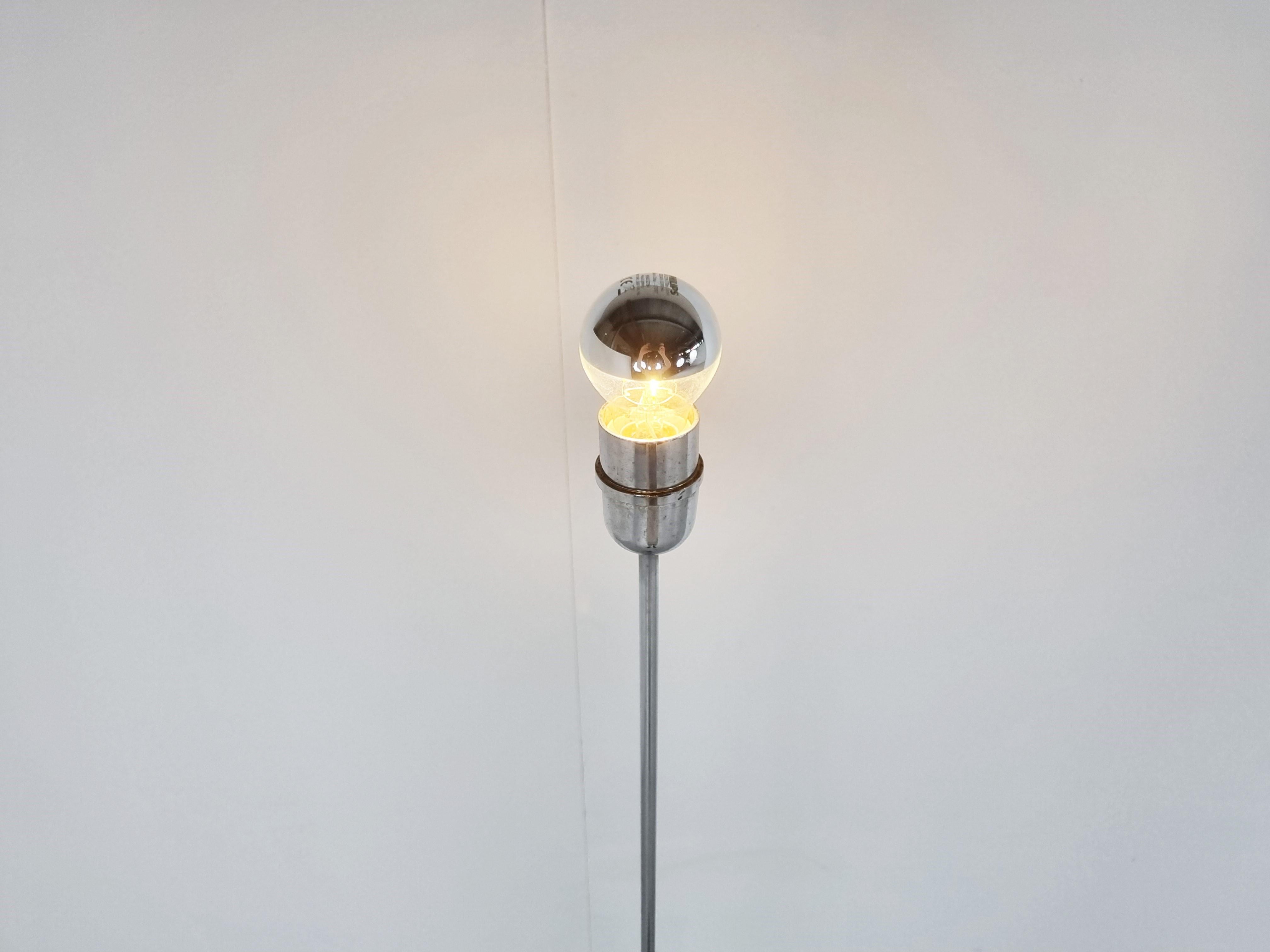 Chrome Minimalist Italian Floor Lamp, 1970s For Sale