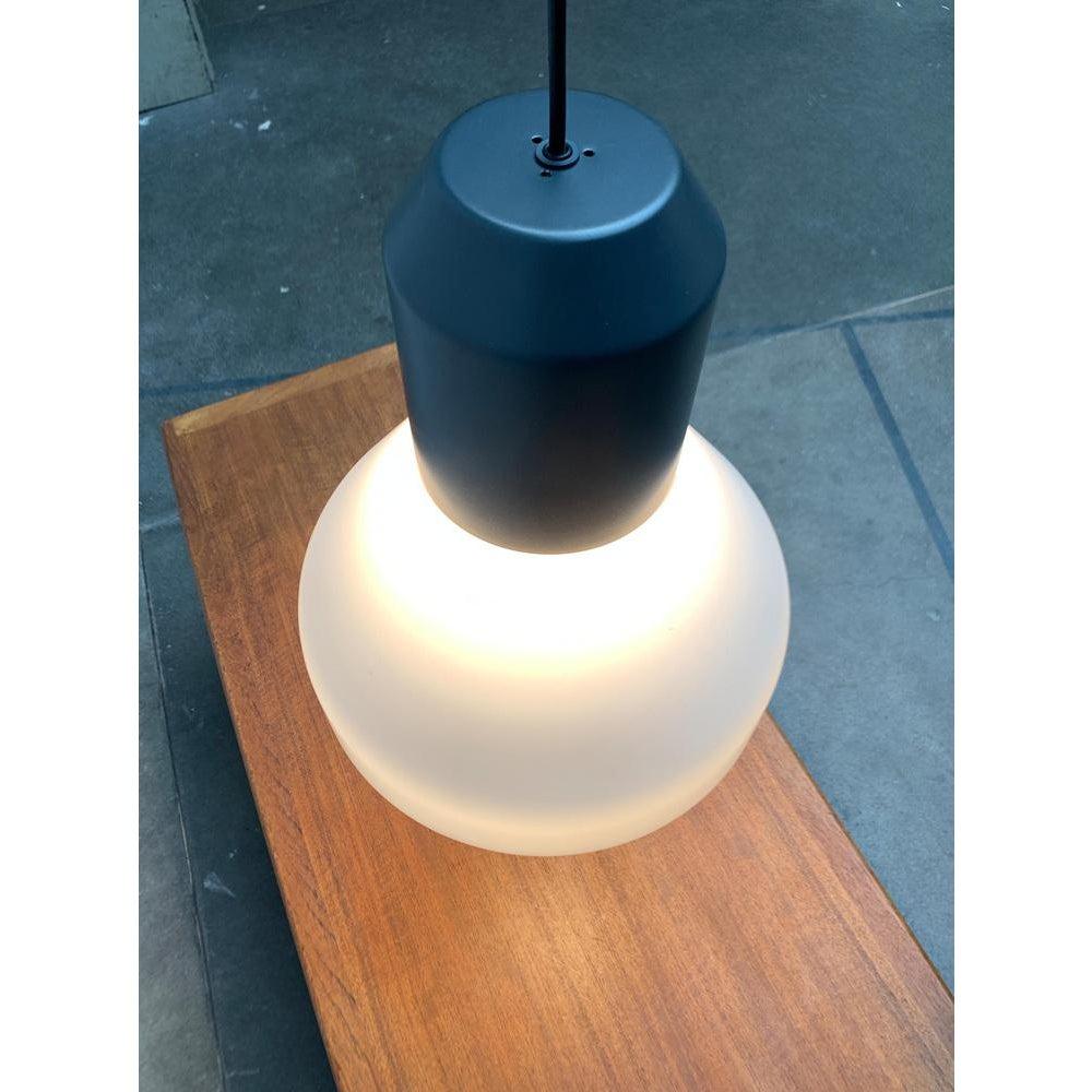 Minimalist Italian Metal and Glass Bell Light Pendant Lamp by Sebastian Herkner For Sale 7