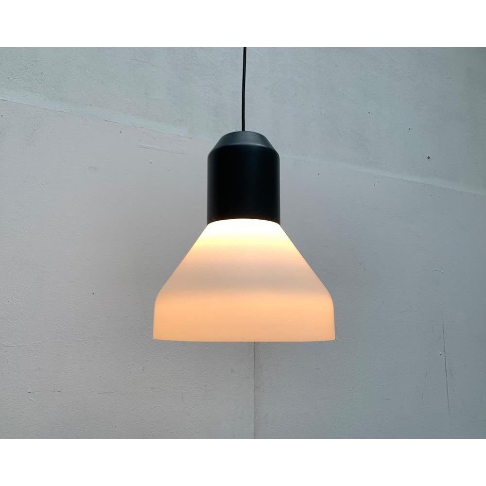 Minimalist Italian Metal and Glass Bell Light Pendant Lamp by Sebastian Herkner For Sale 2