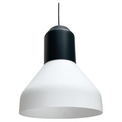 Minimalist Italian Metal and Glass Bell Light Pendant Lamp by Sebastian Herkner