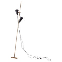 Minimalist Italian Mid-Century Style Wall Leaning Floor Lamp Adjustable Shades