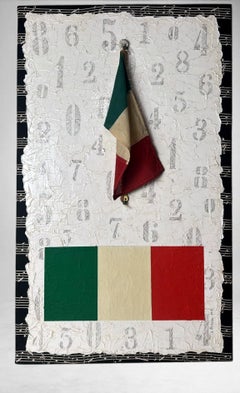 Minimalist Italian Mixed-Media Painting By Lella Rendesi