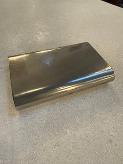 Minimalist Italian Stainless Steel Box, 1970s
