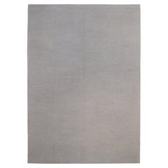 Minimalist Ivory Soumack Wool Rug – 8'10" × 11'11"